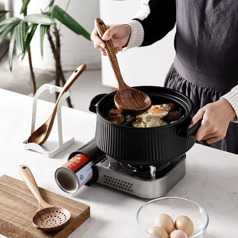 7-piece teak wood kitchen utensil set – view 11