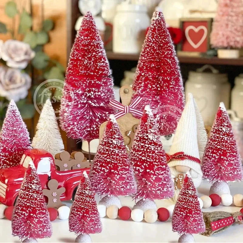 8-Piece Mini Christmas Tree Set – 3 Colours – view 2
