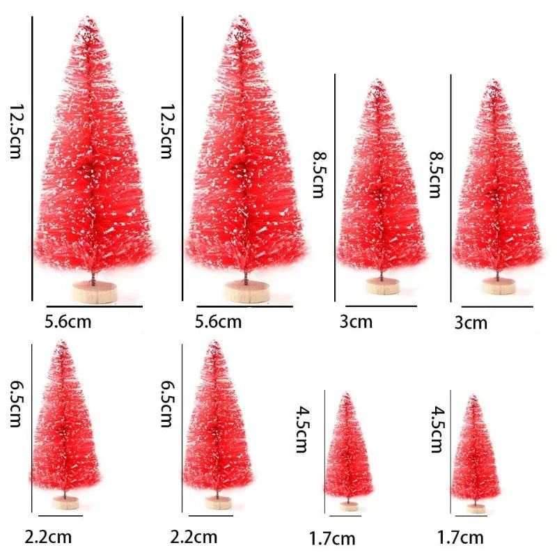 8-Piece Mini Christmas Tree Set – 3 Colours – view 6