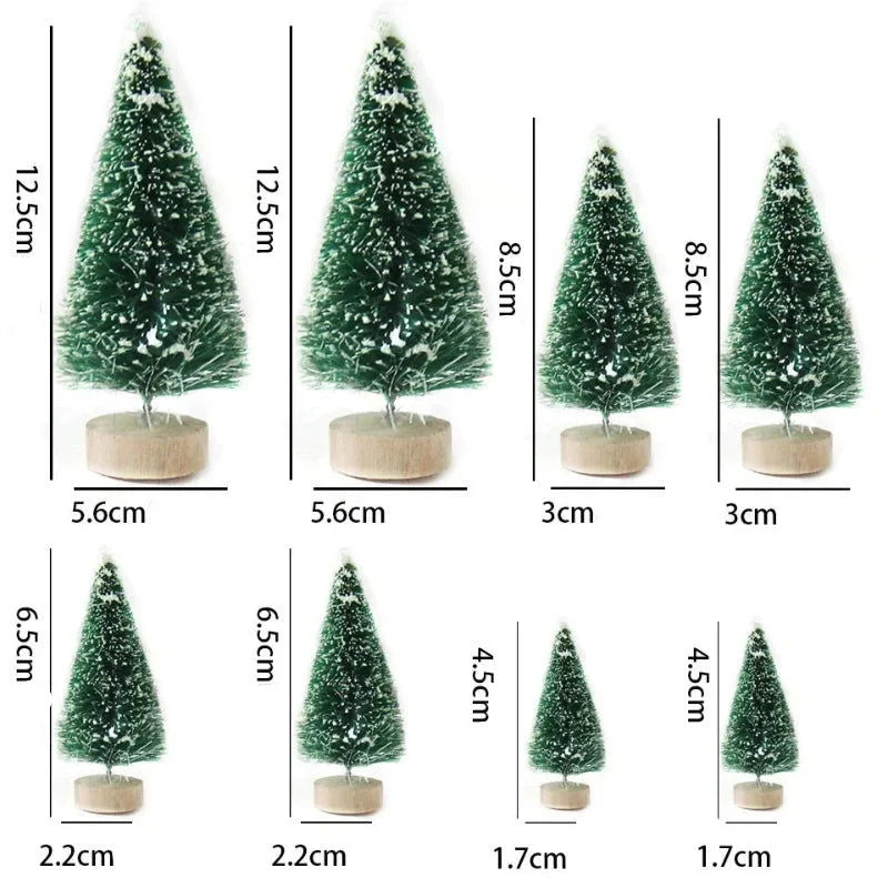 8-Piece Mini Christmas Tree Set – 3 Colours – view 7