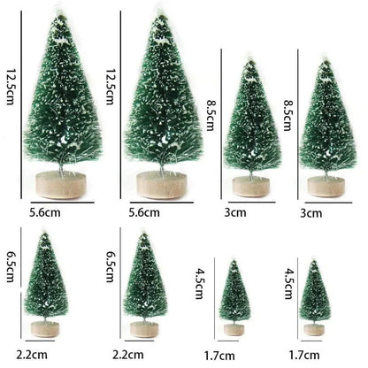 8-Piece Mini Christmas Tree Set – 3 Colours – view 7