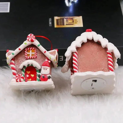 8cm Light-Up Christmas House Ornament – view 5