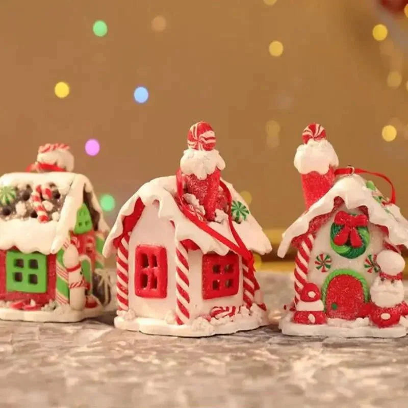 8cm Light-Up Christmas House Ornament – view 6