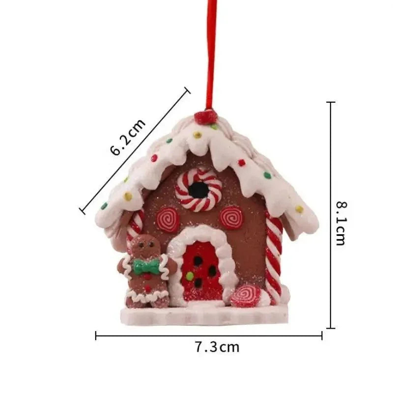 8cm Light-Up Christmas House Ornament – view 7