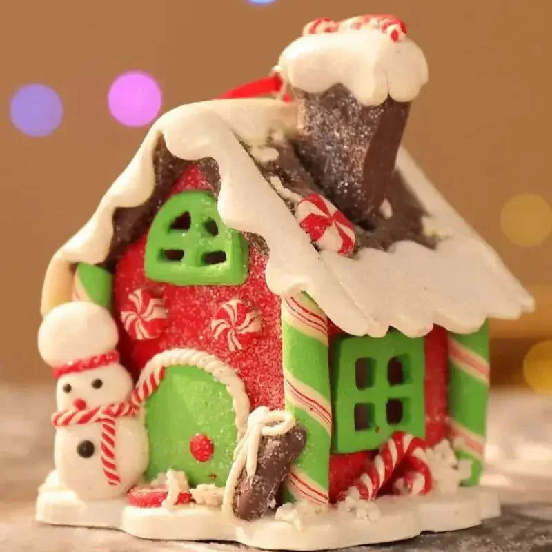 8cm Light-Up Christmas House Ornament – view 8