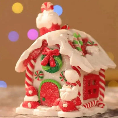 8cm Light-Up Christmas House Ornament – view 10