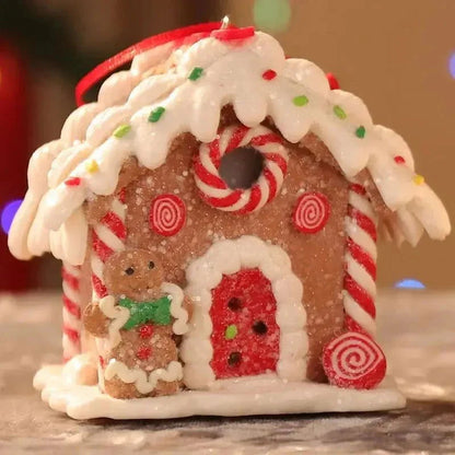 8cm Light-Up Christmas House Ornament – view 12