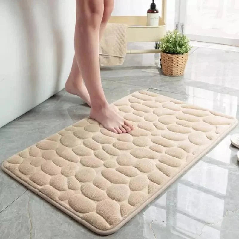 Absorbent Cotton Non-Slip Bathroom Mat – view 2