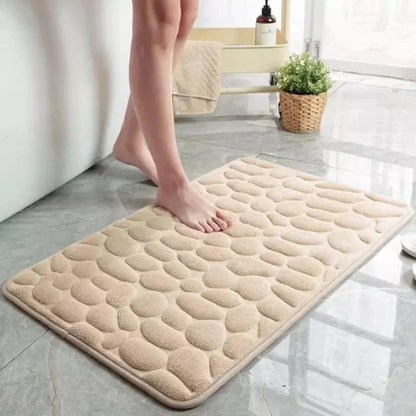 Absorbent Cotton Non-Slip Bathroom Mat – view 2