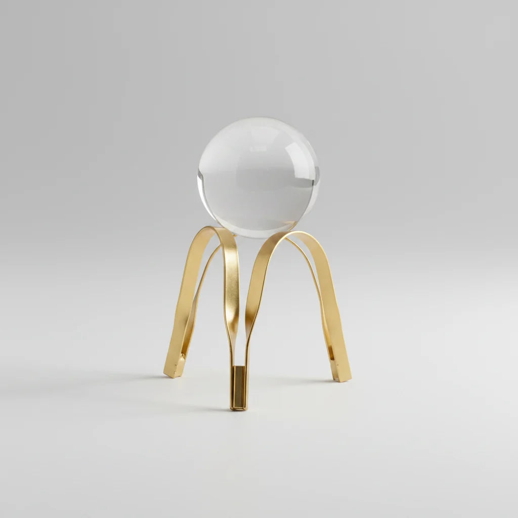 Abstract Iron & Glass Decorative Sculpture – view 6