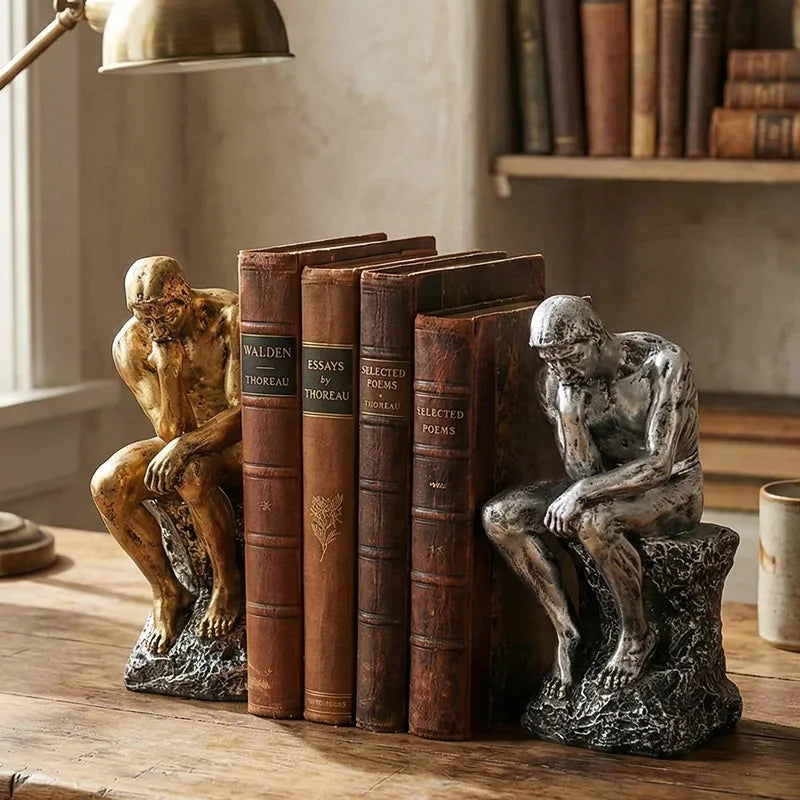 Abstract Thinker Resin Sculpture – view 2