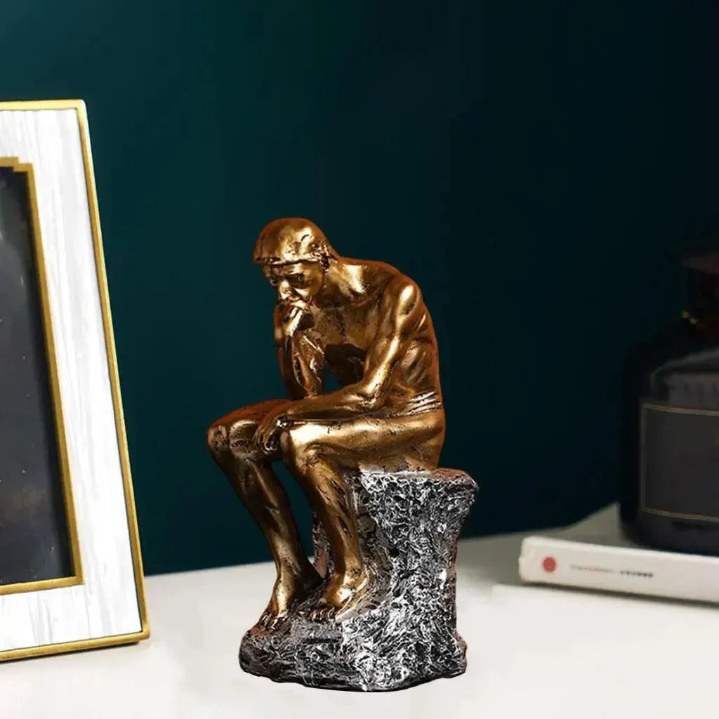 Abstract Thinker Resin Sculpture – view 3