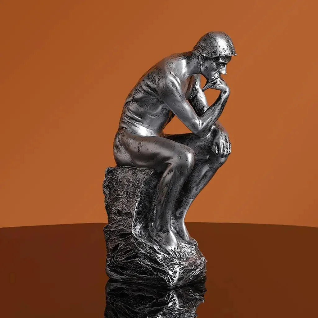 Abstract Thinker Resin Sculpture – view 4