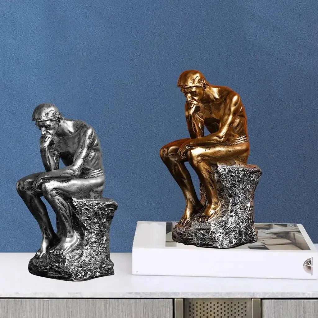 Abstract Thinker Resin Sculpture – view 5