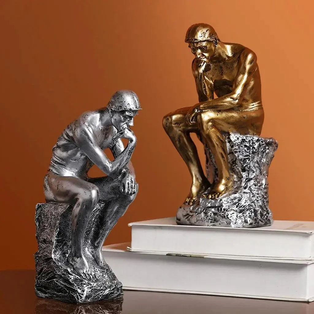 Abstract Thinker Resin Sculpture – view 7