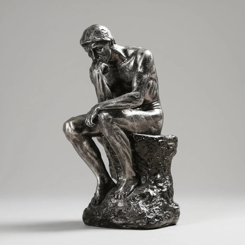 Abstract Thinker Resin Sculpture – view 8