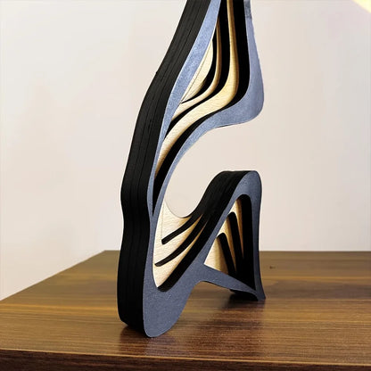 Abstract Wood Sculpture – 30cm or 40cm – view 2
