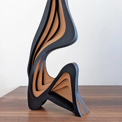 Abstract Wood Sculpture – 30cm or 40cm – view 4