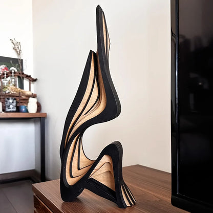 Abstract Wood Sculpture – 30cm or 40cm – view 5