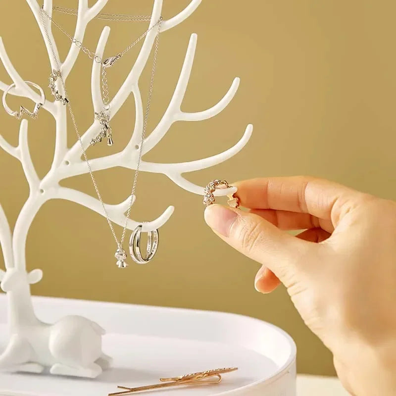 Acrylic Tree Jewellery Organiser with Drawer – view 6