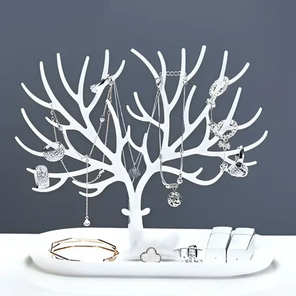 Acrylic Tree Jewellery Organiser with Drawer – view 7