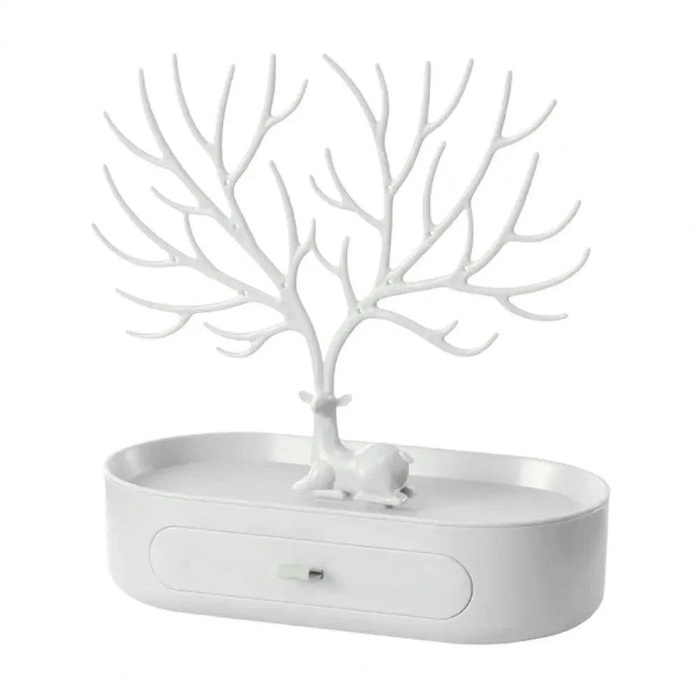 Acrylic Tree Jewellery Organiser with Drawer – view 9