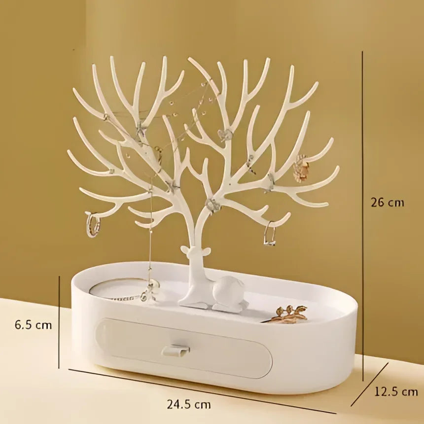 Acrylic Tree Jewellery Organiser with Drawer – view 12