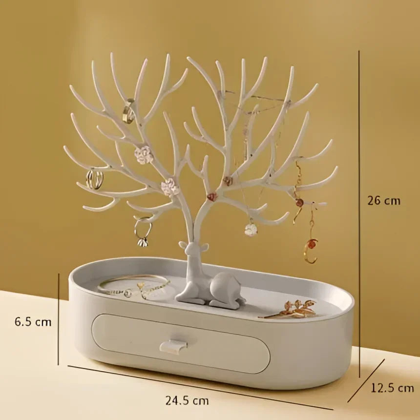 Acrylic Tree Jewellery Organiser with Drawer – view 13