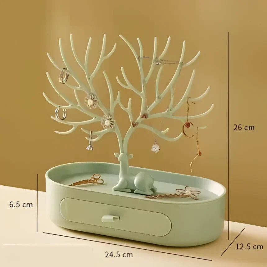 Acrylic Tree Jewellery Organiser with Drawer – view 14