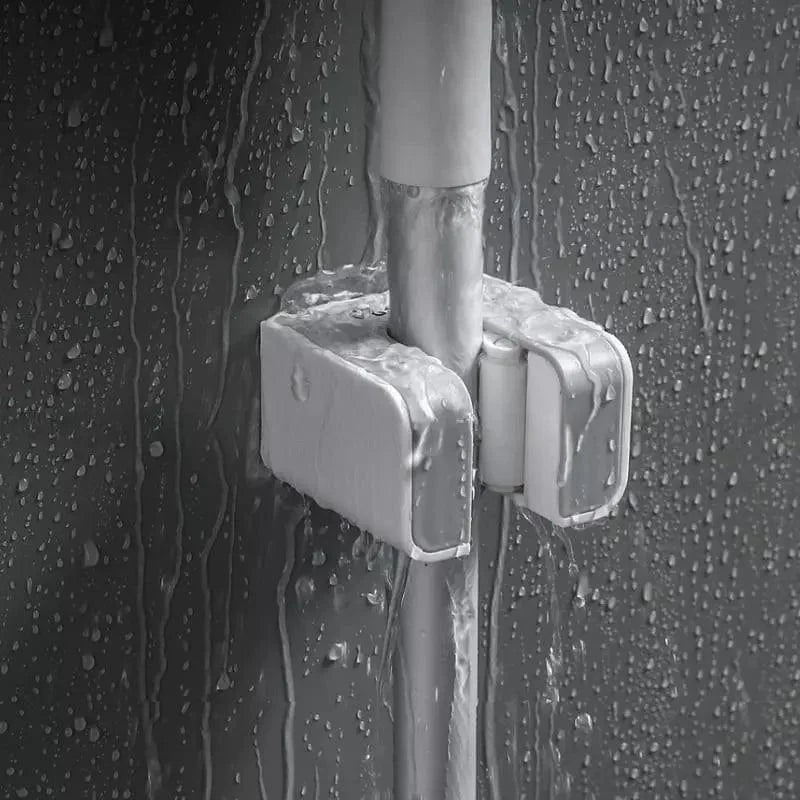 Adjustable Adhesive Broom & Mop Wall Holder – view 5