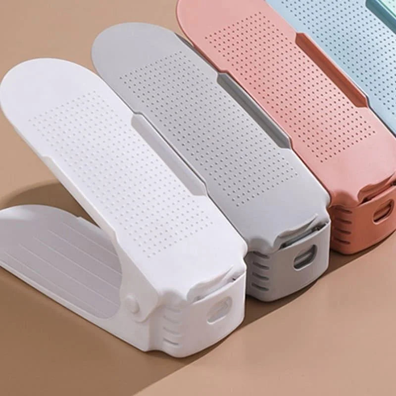 Adjustable shoe space-saving organisers set of 6 – view 7