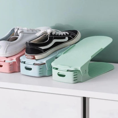 Adjustable shoe space-saving organisers set of 6 – view 12