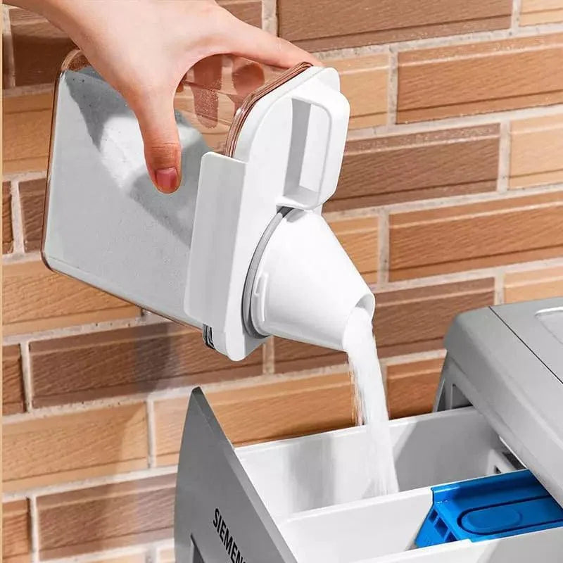 Airtight dry food dispenser with measuring cup – view 9