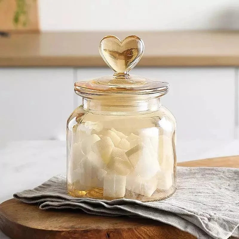 Airtight glass food storage jars with silicone seals – view 2