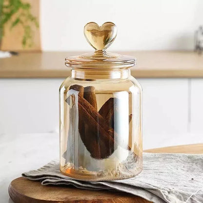 Airtight glass food storage jars with silicone seals – view 4