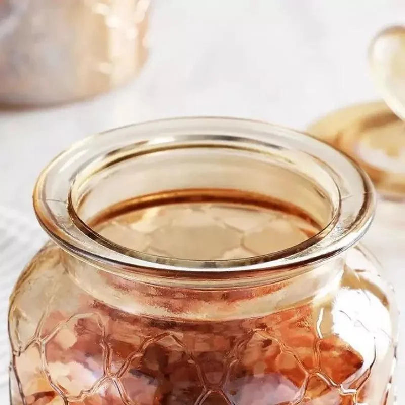 Airtight glass food storage jars with silicone seals – view 8