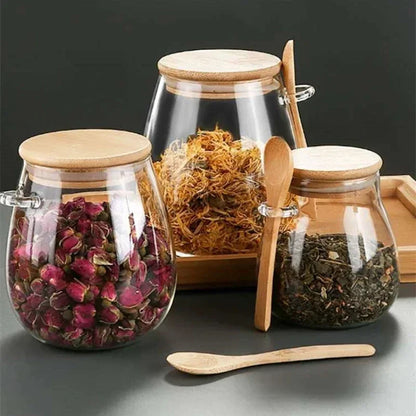 Airtight Glass Pantry Storage Jar