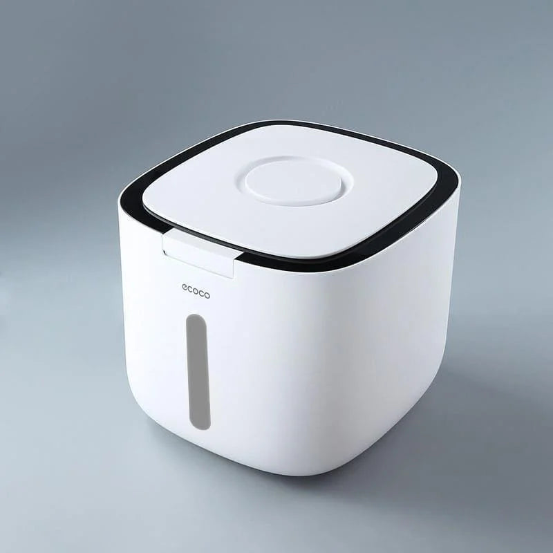 Automatic-lid dry food storage container – view 5