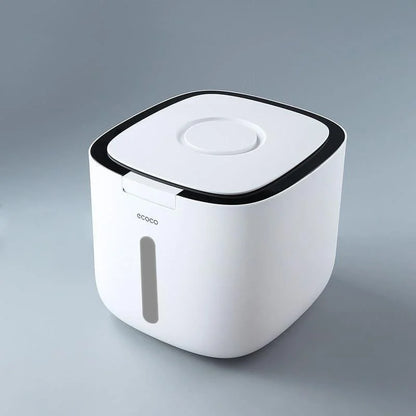 Automatic-lid dry food storage container – view 5