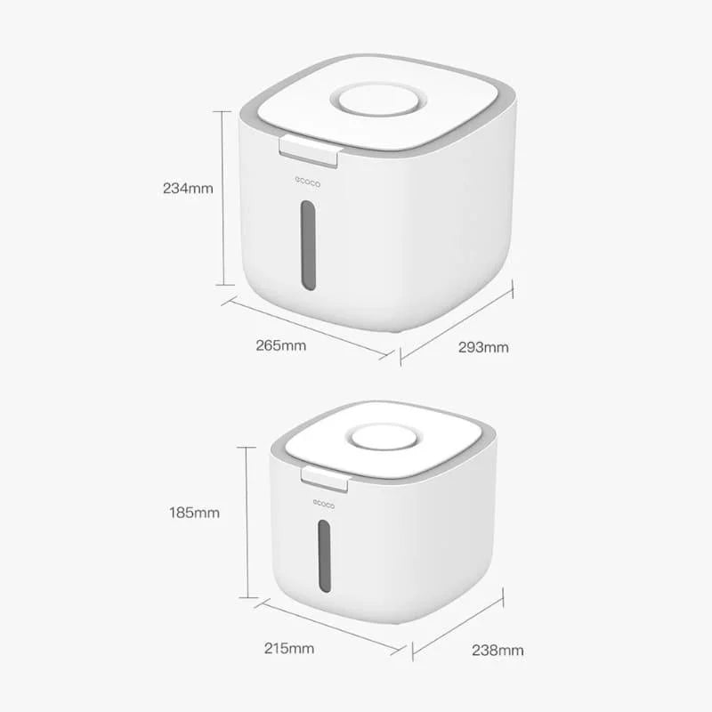 Automatic-lid dry food storage container – view 11
