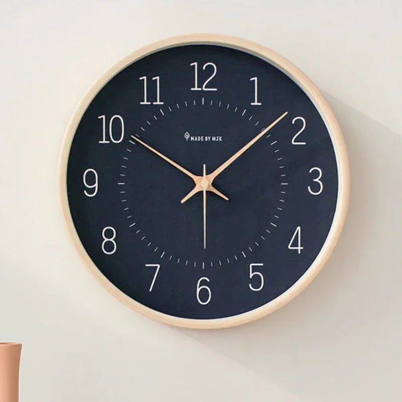 30.5cm Bamboo & Wood Silent Sweep Wall Clock – view 2
