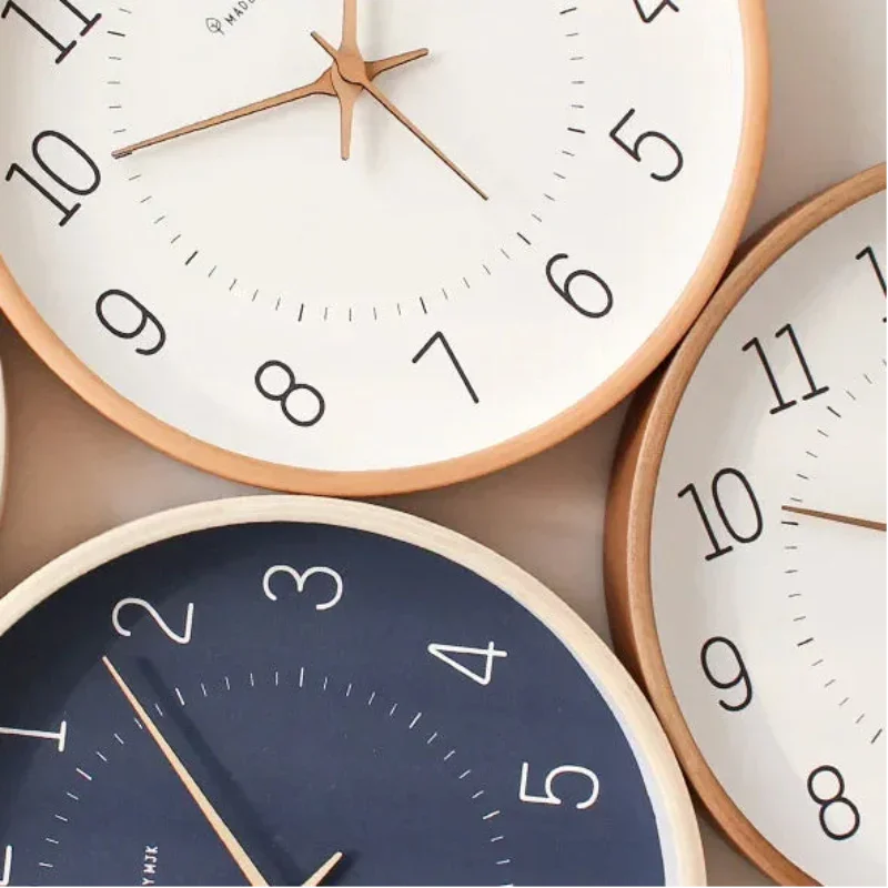 30.5cm Bamboo & Wood Silent Sweep Wall Clock – view 4
