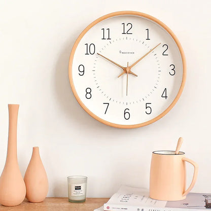 30.5cm Bamboo & Wood Silent Sweep Wall Clock – view 6