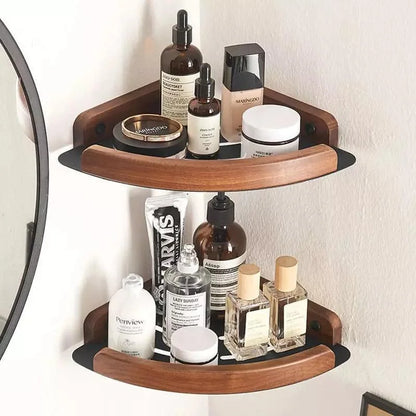 Bathroom corner shelf and towel ring collection – view 2
