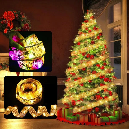 Battery-Powered Christmas Decorative Light Ribbon