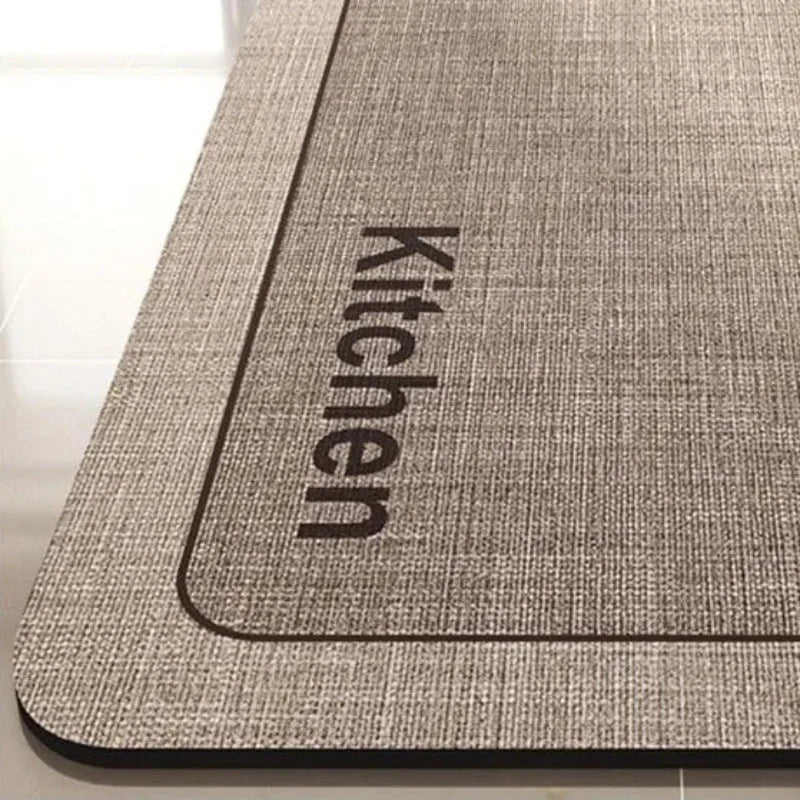 Beige Absorbent Kitchen and Bathroom Mat – view 7