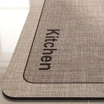 Beige Absorbent Kitchen and Bathroom Mat – view 7