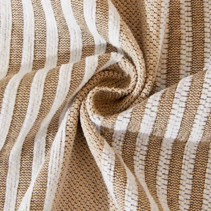 Beige Fringed Sofa Protector Throw – view 3