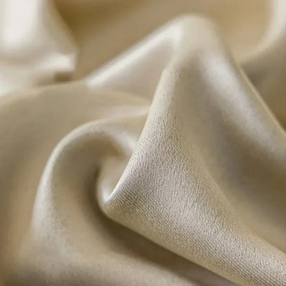 Beige High-Shading Satin Curtain Panel with Eyelets – view 8