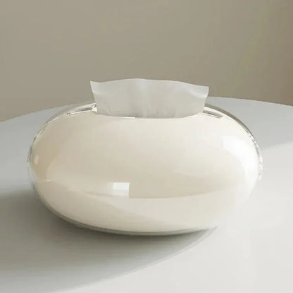 Beige Stone-Look Tissue Box Cover – view 4